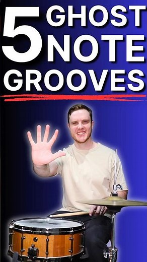 5 Ghost Note Grooves Every Drummer Should Learn #ghostnotes #drums #drumming #drumgroove