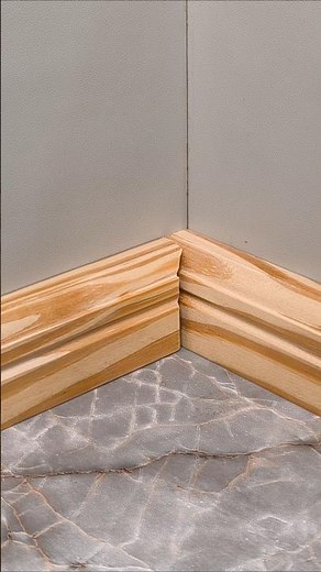 Easy Trick for Perfect Inside Baseboard Corners