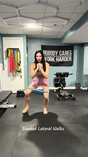 SIDE BOOTY EXERCISES with a resistance band #gymshorts #glutes