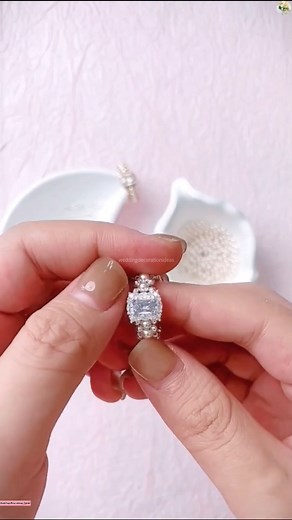 134K views · 3K reactions | DIY Sparkle Beaded Ring | Wedding Decoration Ideas | Facebook