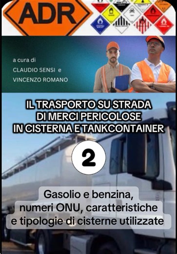 🚛 Nella seconda puntata del nostro format che ci permetterà di conoscere i principali aspetti del trasporto di merci pericolose su strada in cisterna ci soffermiamo su due prodotti petroliferi di estrema attualità : ⛽️ Il gasolio (UN 1202, Classe 3, Gruppo di imballaggio III) e la benzina (UN 1203, Classe 3, Gruppo di imballaggio II). ⚠️ Perché a questi due carburanti sono assegnati gruppi di imballaggio differenti ? Quali sono le principali caratteristiche delle cisterne che si utilizzano per 