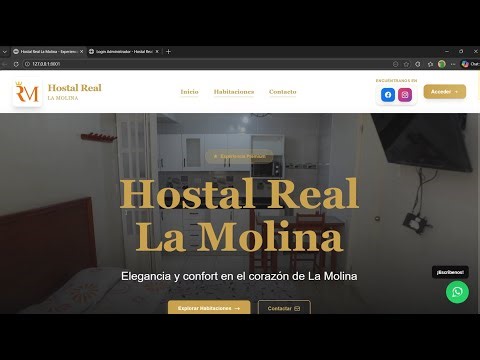 Sistema de Gestión Hotelera – Hostal Real La Molina | Laravel 12, PHP 8.2, MySQL, Tailwind CSS