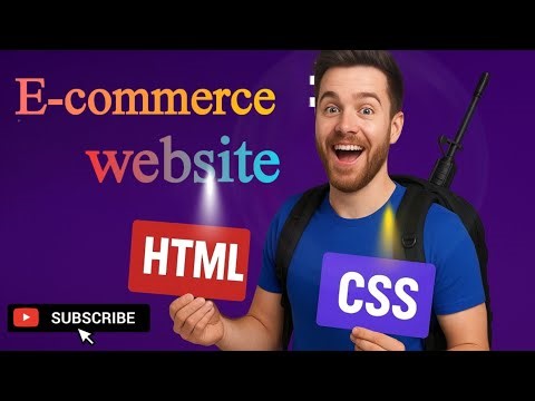 E-commerce website using html and css || HTML CSS 💯 // mini-project