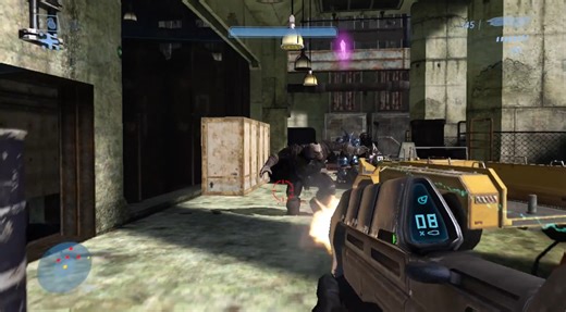 Halo 3 ODST brutes with golf clubs instead of gravity hammers