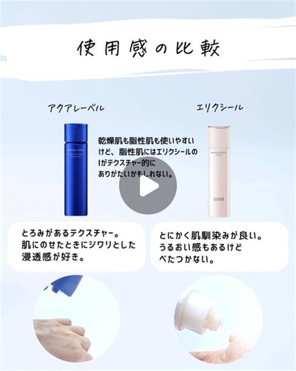 とまと村長🍅元化粧品研究者 on Instagram: "資生堂独自成分が配合されているアクアレーベルとエリクシールの違いについて解説！ 成分だけ試すのであればアクアレーベルでもありなんだけど、用途別に見てもらえると嬉しいな！ それにしてもエリクシール優秀すぎて…なんでデパコスじゃないのか不思議。 ・アクアレーベル トリートメントローション （ブライトニング） ・エリクシール ブライトニング ローションＷＴ II #化粧水 #乳液 #ドラコス #資生堂 #乾燥肌 #美白ケア #美白化粧水 #美白美容液 #保湿ケア #エイジングケア #敏感肌"