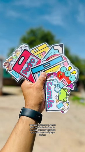 Ideas creativas de gafetes para el regreso a clases