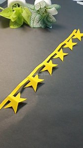 Paper star chain for decoration #crafting #papercraft #decor | Satrangi Kala