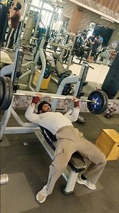 Building raw strength one rep at a time 💪 Bench press day pushing limits and chasing progress.