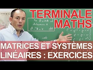Matrices and linear systems - Exercise - Final year maths - Les Bons Profs