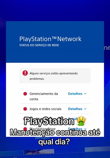 Manutenção PlayStation: Quando Voltará ao Ar?
