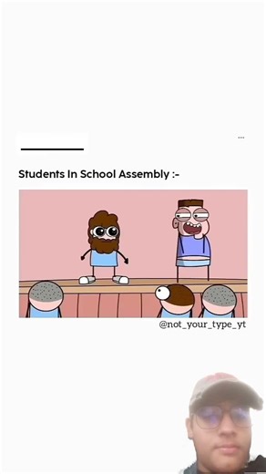 students in school assembly 😂😂