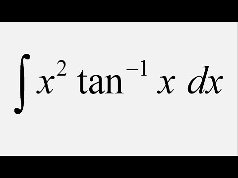 Integration by Parts : Integral of x^2 tan^-1(x) dx
