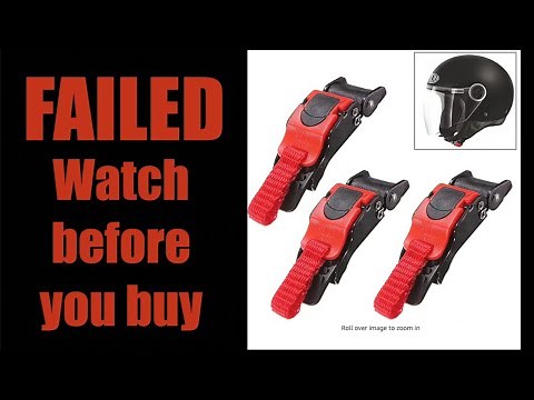 Motorcycle Quick Release Ratchet Strap Test