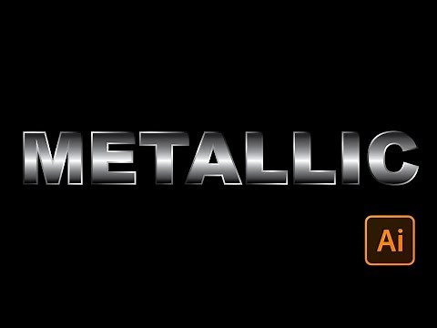 How to create metallic effect in Adobe Illustrator