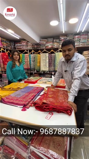 Vinod Verma on Instagram: "Call/Message - 9687887837 #kesaria #kesariatextilecompanysurat #Stylewithkesaria #sareemanufacturer #homebusiness #surat #kapdabazaar #pune #viral #businessideas #fashion #Raipur #Bhilai #Durg #Rajnandgaon #Bilaspur #Champa #Janjgir #Ambikapur #Raigarh #Korba #Kanker #Jagdalpur #Dantewada Kesaria Textile Company Address: B-3031-3032, 1st Floor, Millennium Textile Market, Ring Road, Surat, Gujarat, India - 395002 Kesaria Textile Company Google Map Location https://ktcke