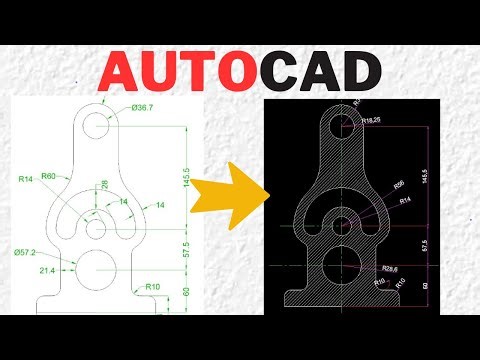 AutoCAD Machine Component Drawing | AutoCAD 2D Mechanical Design Example 6