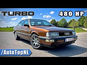 1990 AUDI 200 *BIG TURBO* REVIEW on AUTOBAHN by AutoTopNL