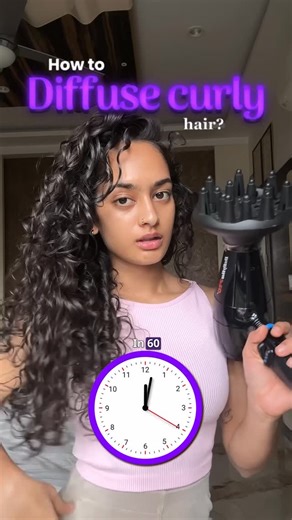 Vibha Sree on Instagram: "Stop diffusing your curls like this⬇️ Scrunching like a crazy person 💧 Remove excess water first (don’t go dripping wet!) 🛡️ Always apply a heat protectant 🌟 Start diffusing from the roots, not just scrunching the ends 📸 Only then, go for the lengths Scrunching wet hair directly with a diffuser = frizz city 🚫 Do it right, and your curls will thank you with definition, volume, and shine ✨ #CurlyHairTips #DiffuserTechnique #FrizzFreeCurls #CurlyHairCare #CurlsDefined