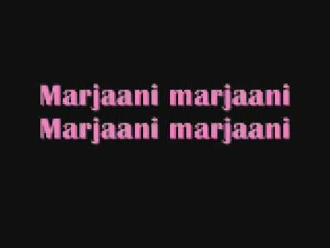 Marjaani with Lyrics ~ Billu Barber