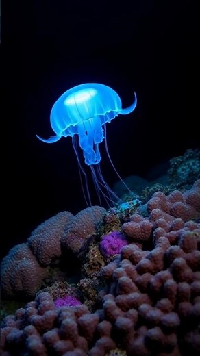 Glow Up! 🌌 Stunning Jellyfish Close-Up | Mesmerizing Underwater Beauty in 4K