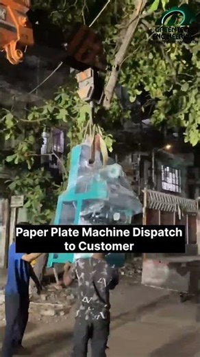 Paper Plates Machine Dispatch to Customer