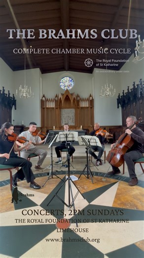 Brahms Club on Instagram: "A huge thank you to the musicians for their refined performance of the Brahms Clarinet Quintet last Sunday. We have now raised over GBP 1,000 for our supported charities! Thank you all for your support. The journey with Brahms continues. Very excited to hear Ferec Necef @ferecnecef playing the E minor cello sonata and Prussia Cove ambassador and darling of the festivals @timcrawford.violin lead the mighty String Sextet in G major this Sunday!"