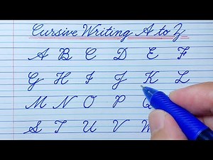 How to write English capital letters | Cursive writing A to Z | Cursive handwriting practice | ABCD