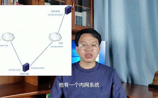 某内网需要认证，并无法使用远程软件，如何双网卡组网解决