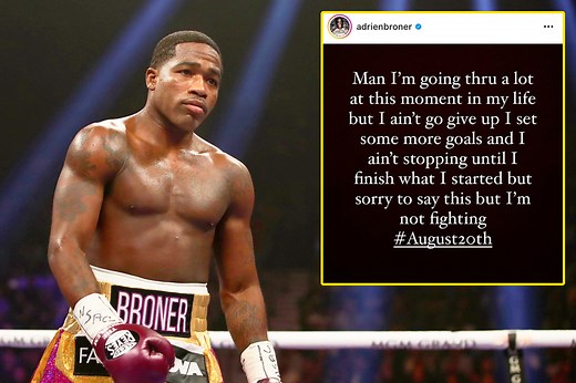CANCELLED Adrien Broner’s comeback fight vs Omar Figueroa Jr OFF as Broner announces he’s pulling out due to mental health issues