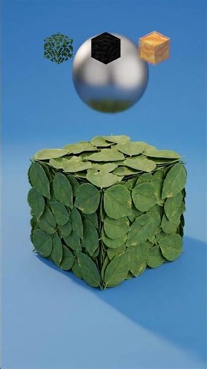 Leaves, Coal or Honey… Which One Survives the Ball?! 💥 #minecraftfun