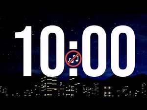 10 Minutes Silent Timer With Alarm | No ads