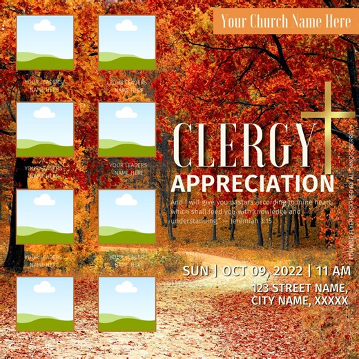 Church Flyer Template: Pastor Appreciation, Conference (canva, Digital Download) - Etsy