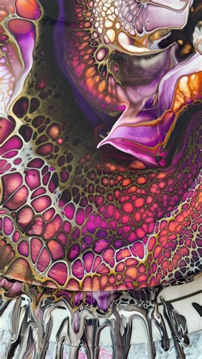 Gorgeous Fluid Abstract Painting Process