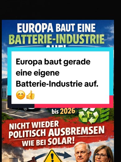 Europas Batterie-Industrie auf dem Vormarsch