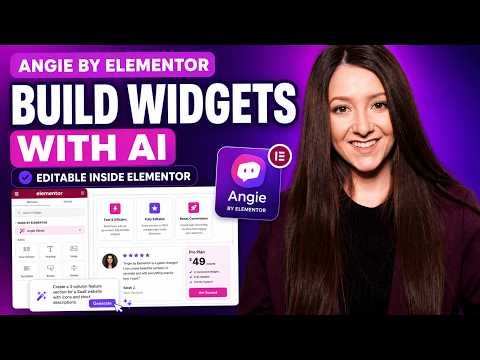 How to Use Angie by Elementor to Build Editable Widgets with AI Inside Elementor