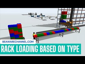 How To Load Rack Using ASRS Based on Type | Rack Loading Process | Flexsim Simulation Tutorial