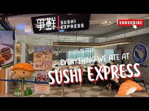 Everything we ate at Sushi Express! Cheapest Sushi in SINGAPORE?!