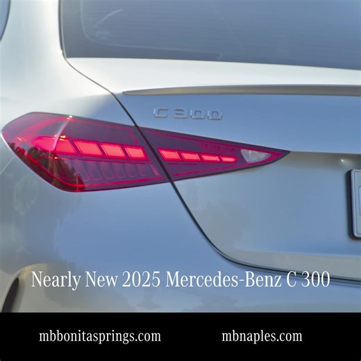 Lease a nearly new 2025 Mercedes-Benz C 300 or GLB 250. Both models available now for $394/month. Click SHOP NOW for vehicle details. | Mercedes-Benz of Naples