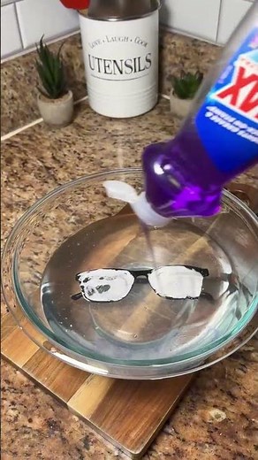 Never throw away scratched glasses again #DIY #hack #moneysaver