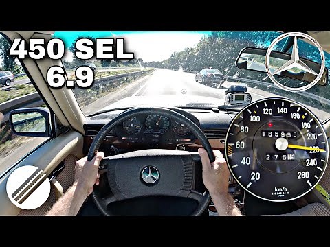 1978 Mercedes-Benz 450 SEL 6.9 W116 TOP SPEED DRIVE ON GERMAN AUTOBAHN🏎