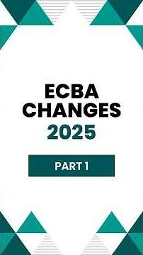 ECBA 2025 Changes | Part 1: Why the Update? | Adaptive US