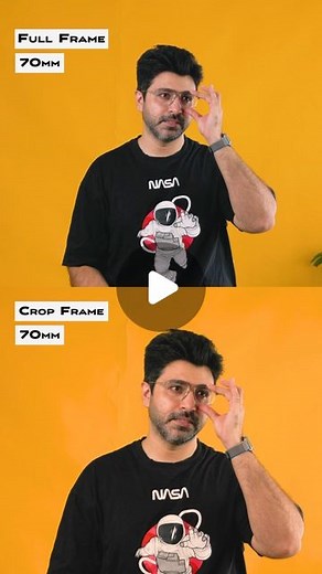 Kunal Malhotra on Instagram: "Full frame vs crop sensor - this is how the crop factor of 1.5/1.6x looks like when compared to the actual focal length on the full frame sensor."