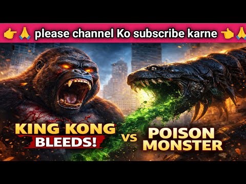 KING KONG vs THE POISON CENTIPEDE | Final City Showdown । King Kong