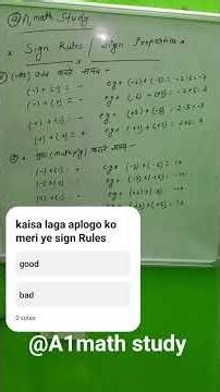 Mastering Math Sign Rules: 7 Essential Tips for Success in Class #touch math