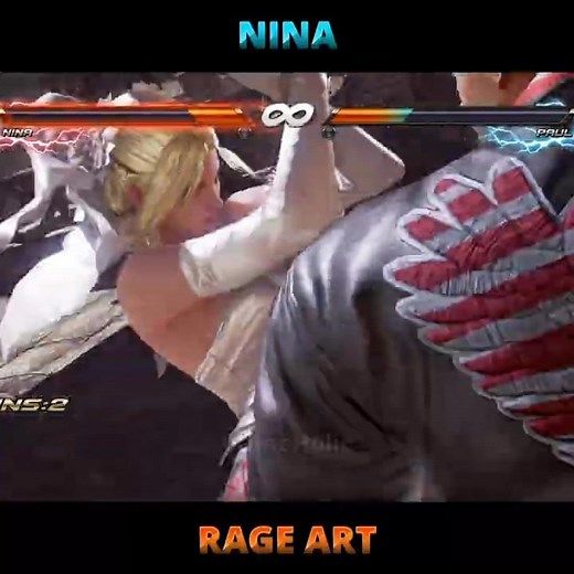 Nina Williams Rage Art / Super Move - Tekken 7