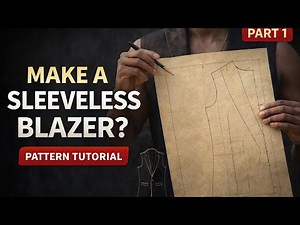 HOW TO MAKE A SLEEVELESS SUIT FROM PATTERN TO SEWING/ learn everything cutting in this series part 1