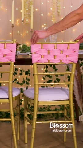 Blossom on Instagram: "Creative DIY Chair Sash Ideas For Your Next Event! Find more ideas on our website. Link in bio 🔗"