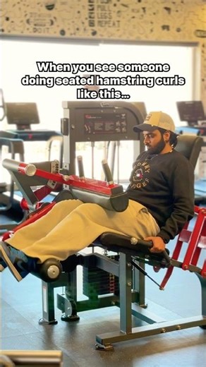 STOP doing seated hamstring curls like THIS 🛑
