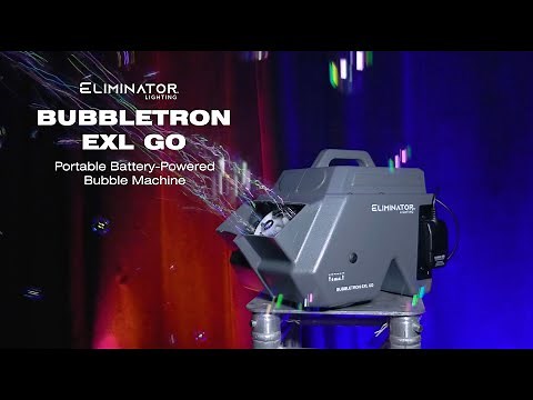 Eliminator Lighting Bubbletron EXL Go - Battery Powered Bubble Machine