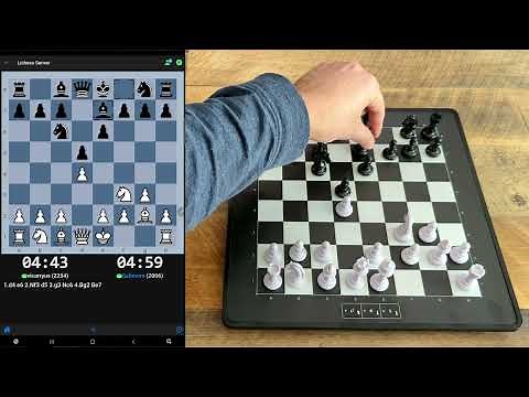 Lichess game with Millennium eONE on the ChessLink app